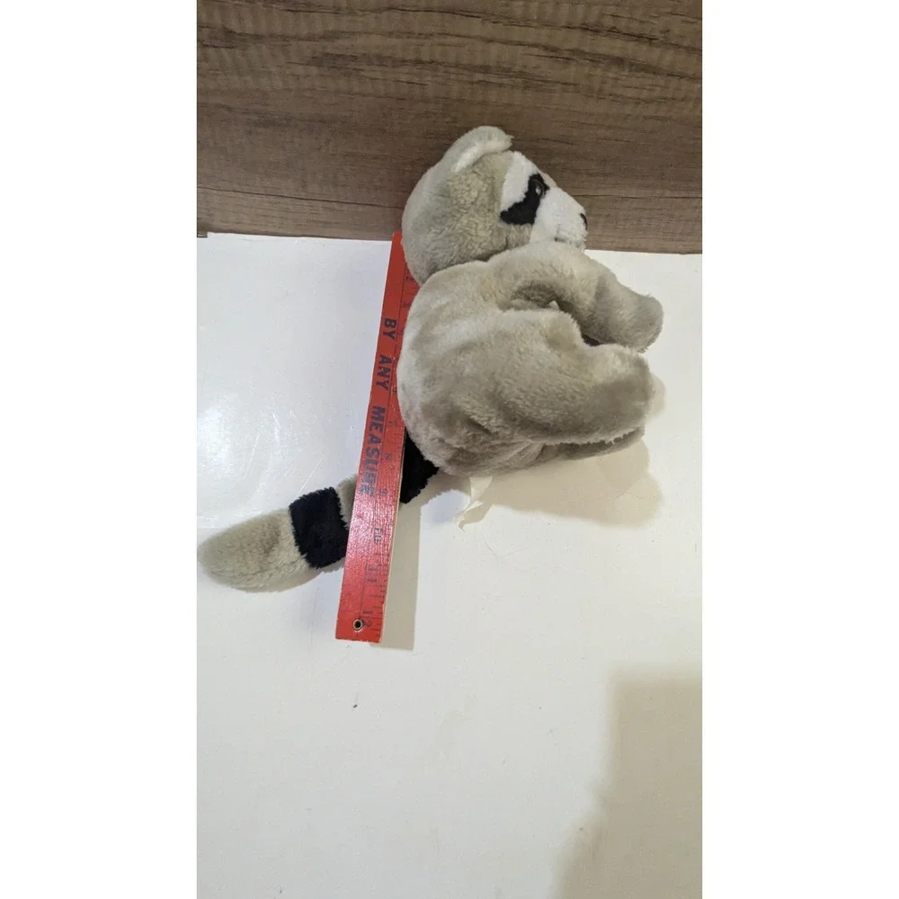 Small Raccoon Plush Stuffed‎ Animal Gray Masked Woodland Toy 6 Inch